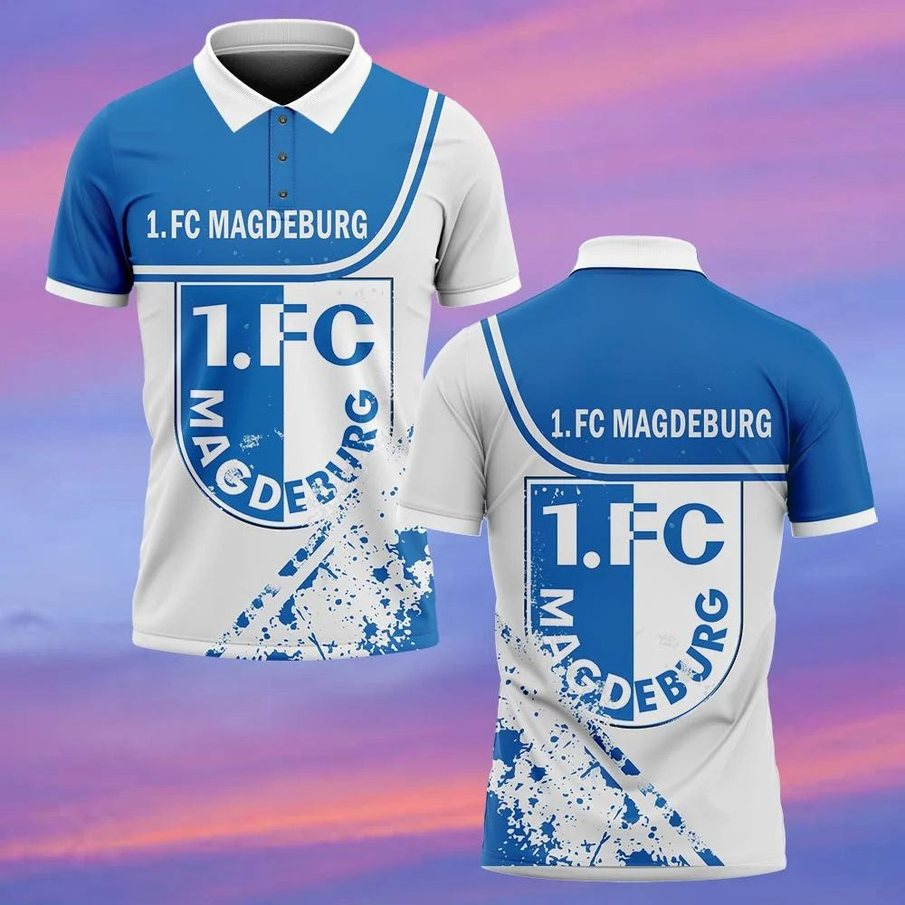 2. FC Magdeburg Poloshirt Neue Edition Blau