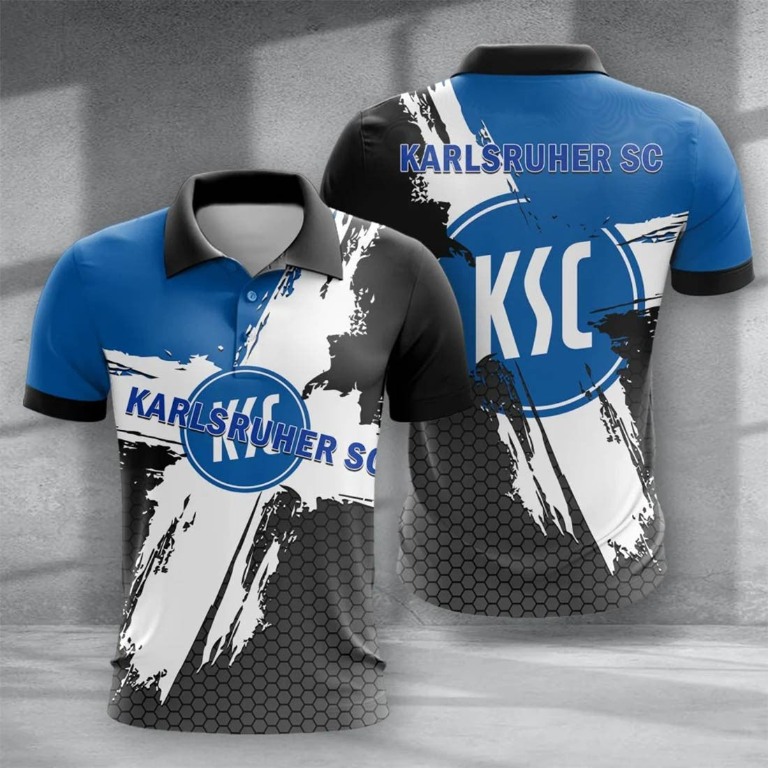 Karlsruher SC Poloshirt Limitierte Edition Blau