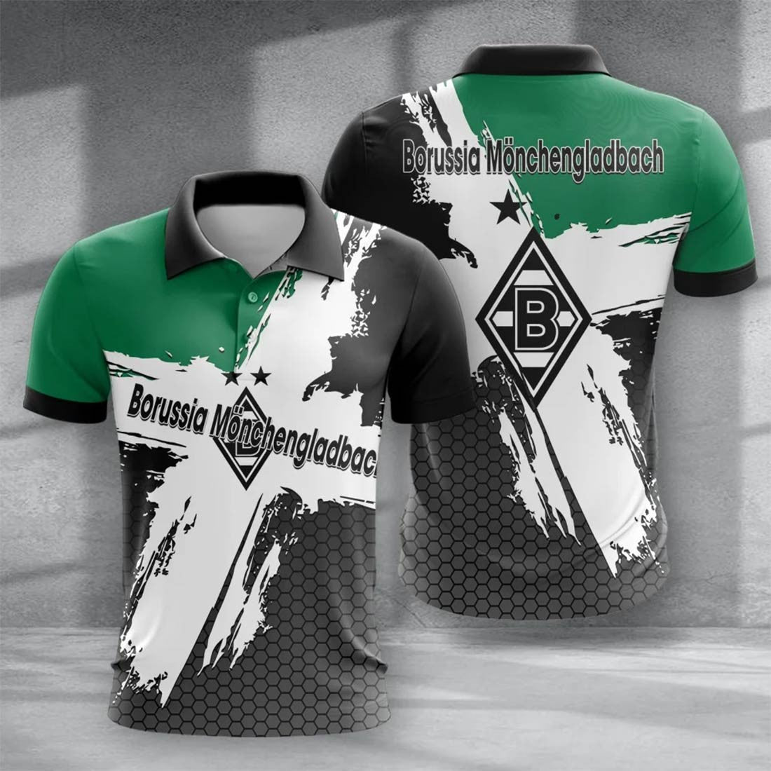 Borussia Mönchengladbach Poloshirt Limitierte Edition Grün