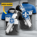 SV Darmstadt 98 Poloshirt Premium Edition mit individuellem Namen Blau