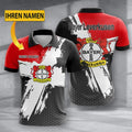 Bayer 04 Leverkusen Poloshirt Premium Edition mit individuellem Namen Rot