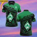 SV Werder Bremen Poloshirt Neue Edition mit individuellem Namen Grün