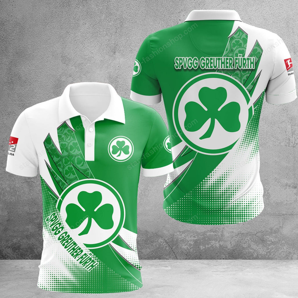 SpVgg Greuther Fürth Poloshirt Sonderedition Weiß Grün