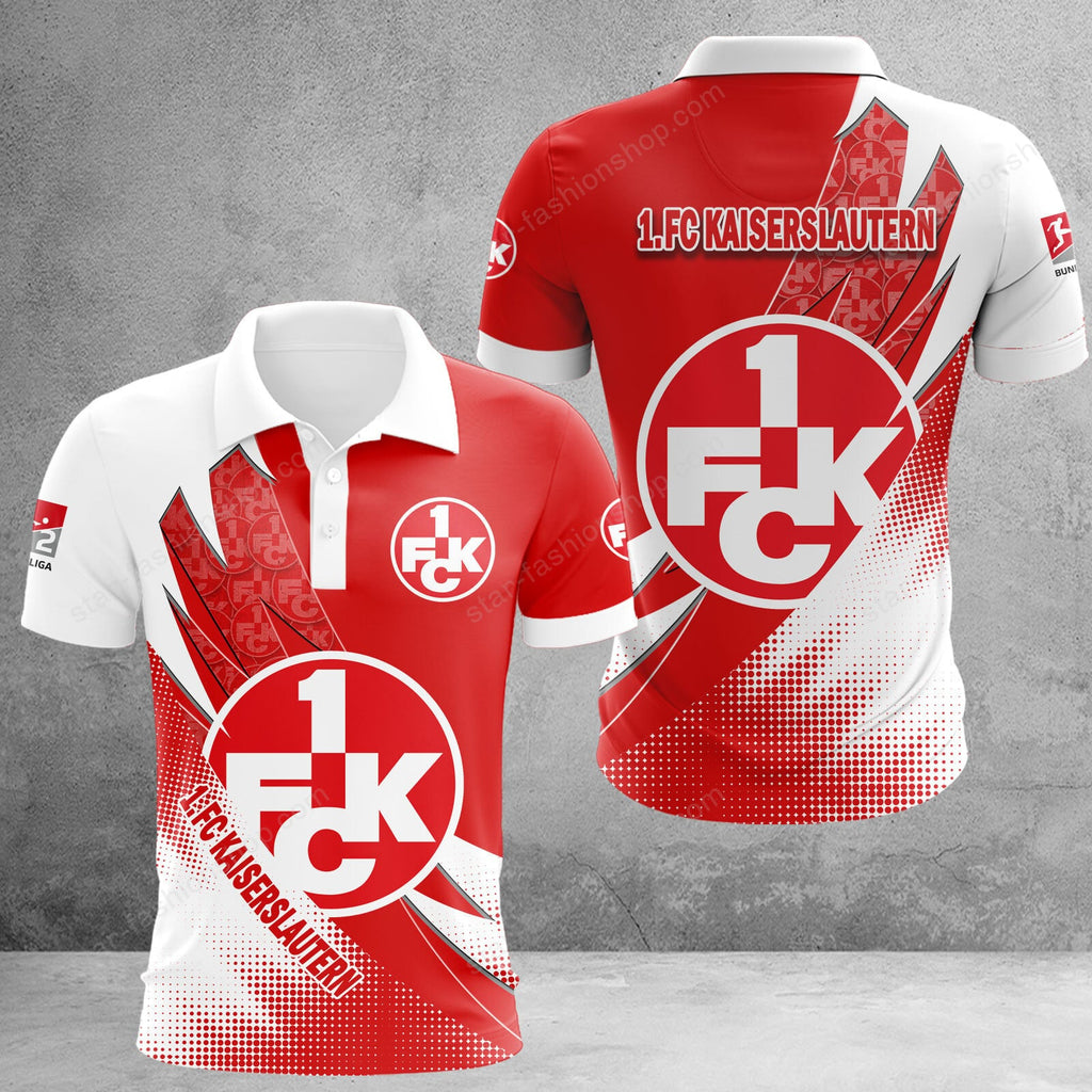 FC Kaiserslautern Poloshirt Sonderedition Weiß Rot