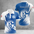 FC Schalke 04 Poloshirt Sonderedition Weiß Blau