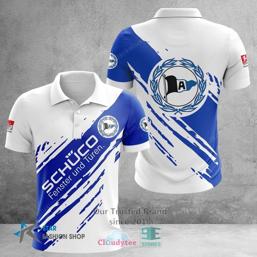 DSC Arminia Bielefeld Poloshirt Logo Design Weiß