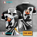 SV Sandhausen Poloshirt Mickey Mouse Weiß Schwarz