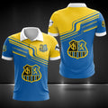 FC Saarbrücken Poloshirt Logo Blau Gelb