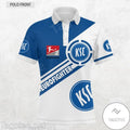 Karlsruher SC Poloshirt Eurofighter Design Blau Weiß
