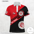 FC St. Pauli 1910 Poloshirt Schwarz Rot