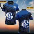 FC Schalke 04 Poloshirt Neuauflage Vollflächig Bedruckt mit individuellem Namen