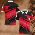 FC Augsburg Poloshirt Tupfen Design Vollflächig Bedruckt