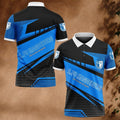 FC Magdeburg Poloshirt Tupfen Design Vollflächig Bedruckt