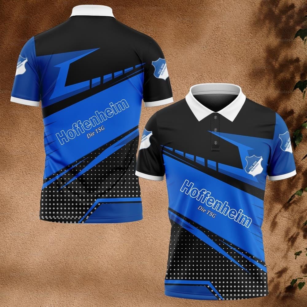 TSG 1899 Hoffenheim Poloshirt Tupfen Design Vollflächig Bedruckt