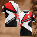 SSV Jahn Regensburg Poloshirt Geometrisches Design Vollflächig Bedruckt