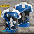 SV Darmstadt 98 Poloshirt Weiche Kurven Design mit individuellem Namen Blau