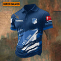 TSG 1899 Hoffenheim Poloshirt Riss Design Neue Edition mit individuellem Namen