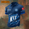 Karlsruher SC Poloshirt Riss Design Neue Edition mit individuellem Namen