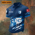 FC Magdeburg Poloshirt Riss Design Neue Edition mit individuellem Namen