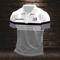 VfL Osnabrück Poloshirt mit individuellem Namen Neuer Stil Gestreift
