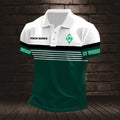 SV Werder Bremen Poloshirt Streifen Design Neuer Stil mit individuellem Namen