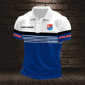 SpVgg Unterhaching Poloshirt mit individuellem Namen Neuer Stil Gestreift