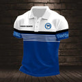 Hertha BSC Poloshirt mit individuellem Namen Neuer Stil Gestreift