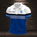 FC Magdeburg Poloshirt mit individuellem Namen Neuer Stil Gestreift
