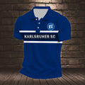Karlsruher SC Poloshirt Gestreiftes Design Neuer Stil