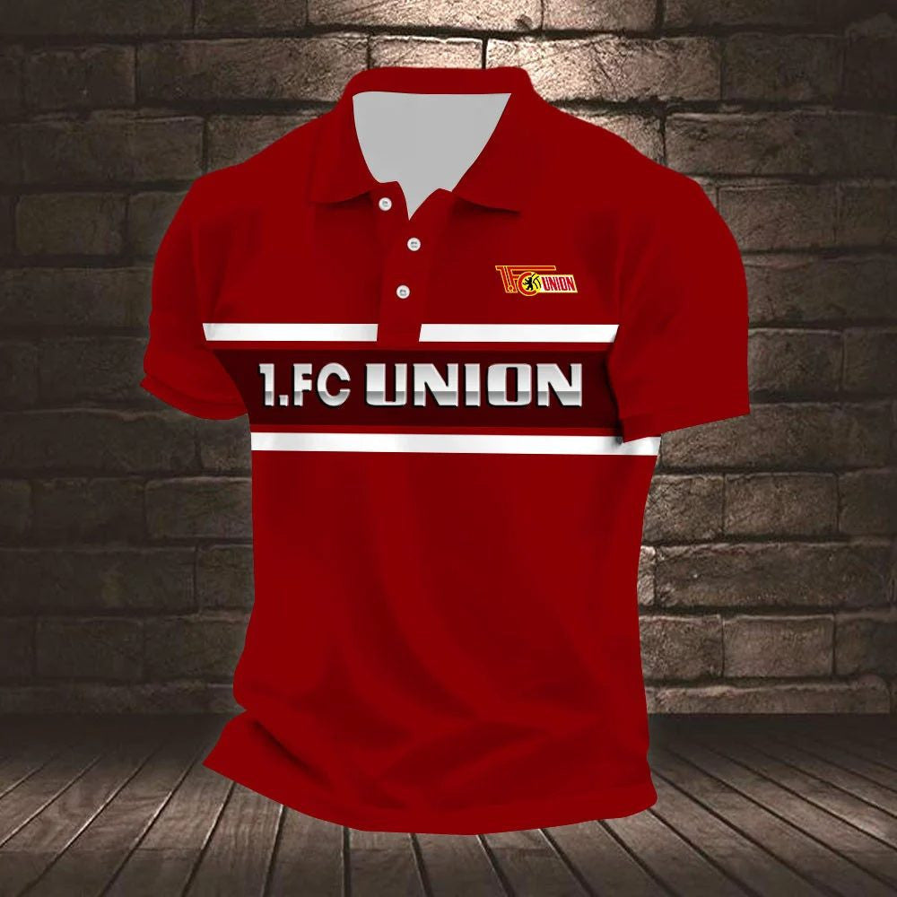 FC Union Berlin Poloshirt Neuer Stil Gestreift