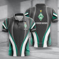 SV Werder Bremen Poloshirt Neue Version mit individuellem Namen Grau