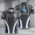MSV Duisburg Poloshirt mit individuellem Namen Neue Version Grau