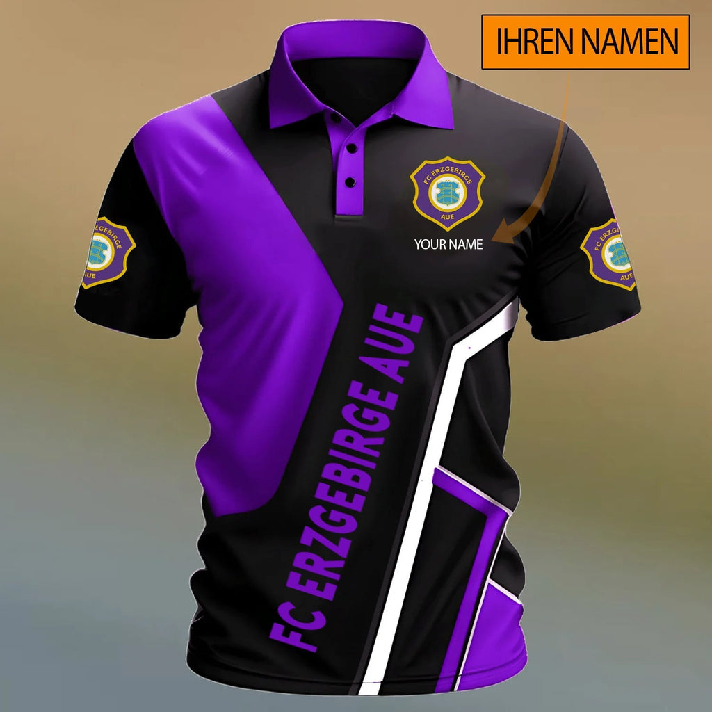 FC Erzgebirge Aue Poloshirt Sonderedition mit individuellem Namen