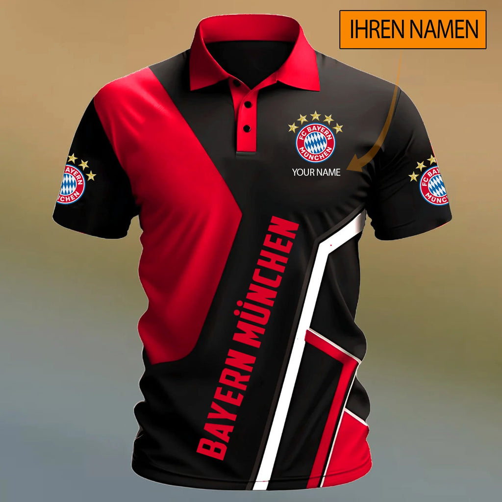 Bayern München Poloshirt Sonderedition mit individuellem Namen