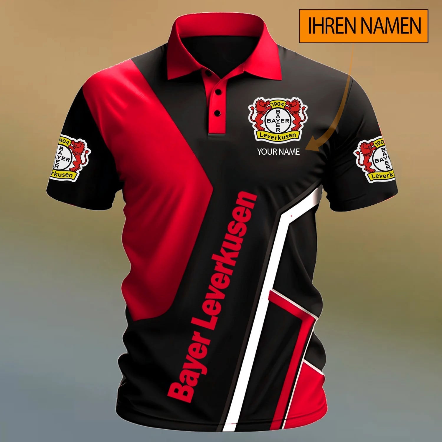 Bayer 04 Leverkusen Poloshirt Sonderedition mit Ihrem Namen