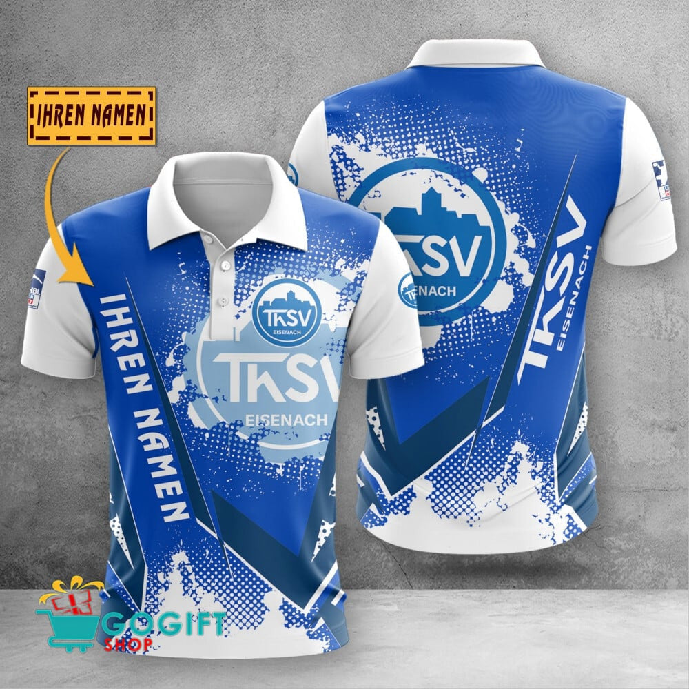 ThSV Eisenach Poloshirt Schuppen Design mit individuellem Namen