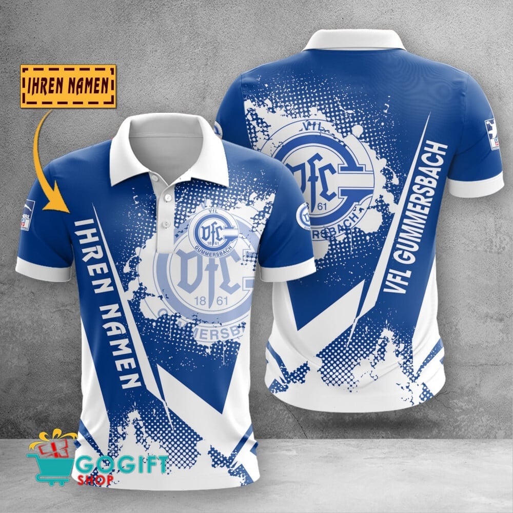 VfL Gummersbach Poloshirt Batik Design mit individuellem Namen
