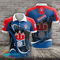 HSV Hamburg Poloshirt Donner Design mit individuellem Namen
