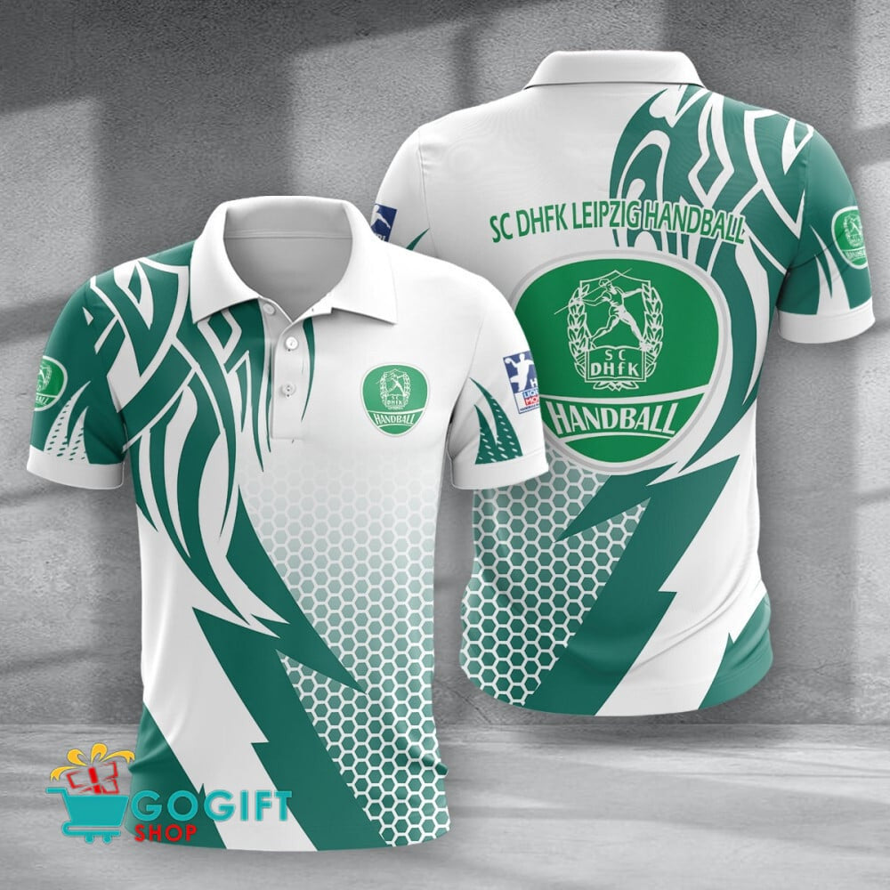 SC DHfK Leipzig Poloshirt Feuerpunkt Design mit individuellem Namen