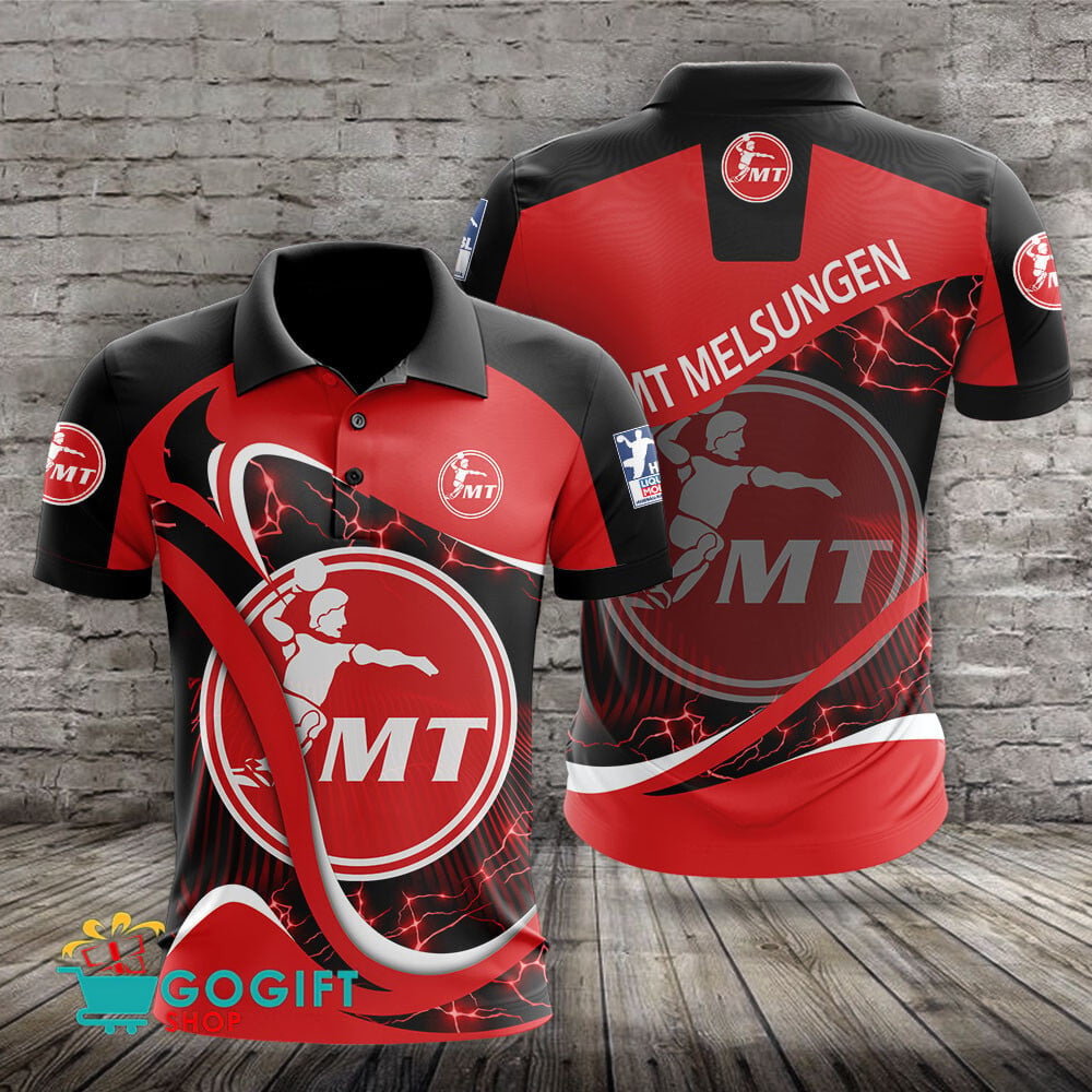 SC Magdeburg Poloshirt Donner Design mit individuellem Namen