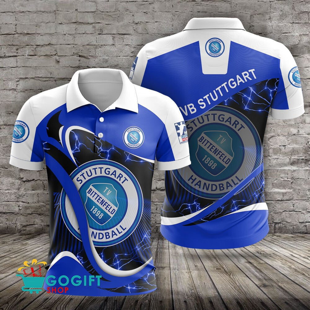 TVB Stuttgart Poloshirt Donner Design mit individuellem Namen