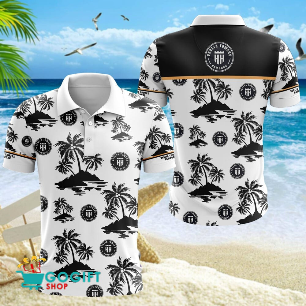 Veolia Towers Hamburg Poloshirt Basketball Bundesliga Teamlogo von Coconut Island