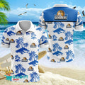 Fraport Skyliners Basketball Bundesliga Poloshirt Teamlogo von Coconut Island Blau Weiß