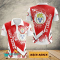 EV Landshut Poloshirt Schuppen Design mit individuellem Namen
