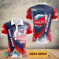 Selber Wölfe Poloshirt Schuppen Design mit individuellem Namen