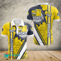 EWE Baskets Oldenburg Poloshirt Durchbrechen Sie das Mauermuster