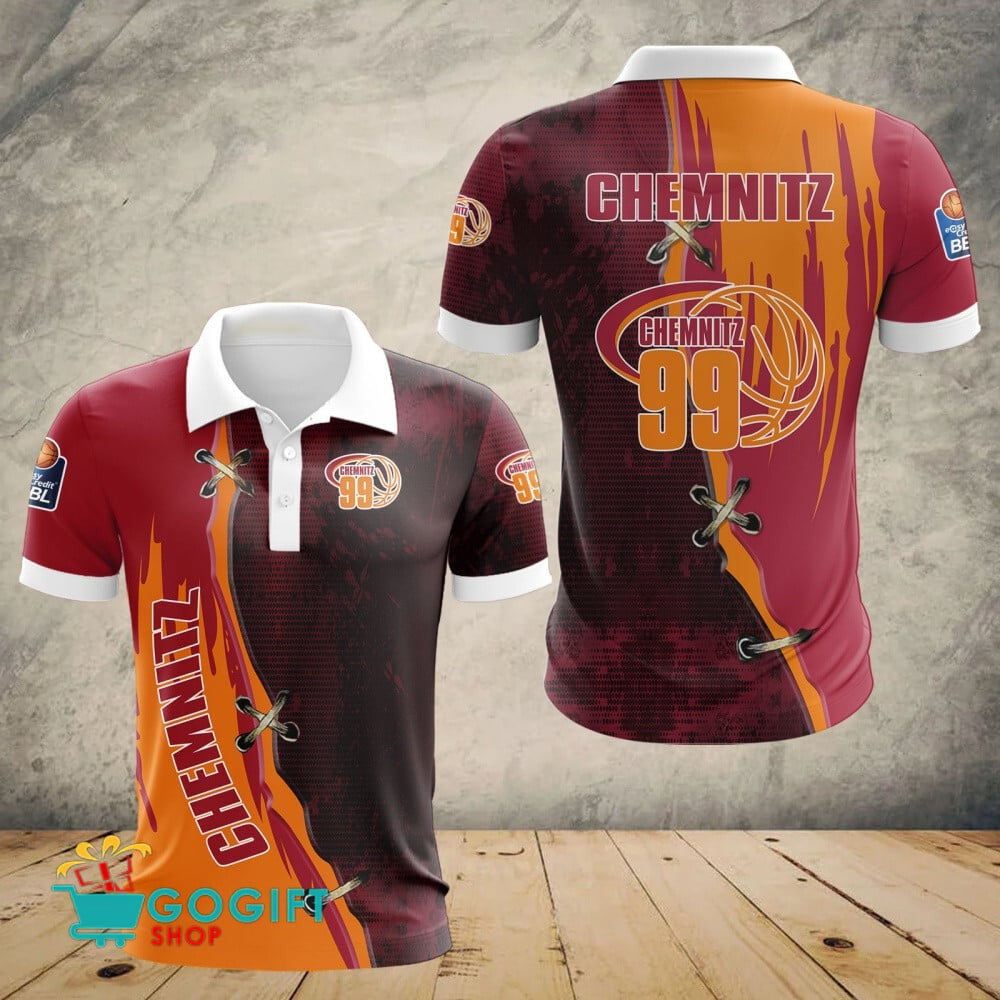 Niners Chemnitz Poloshirt Patchwork Design Teamfarben