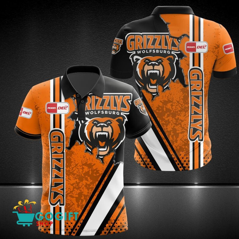 Grizzlys Wolfsburg Poloshirt Mauer Design