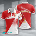 FC Augsburg Poloshirt Halbton Design mit individuellem Namen