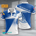 FC Schalke 04 Poloshirt Halbton Design mit individuellem Namen